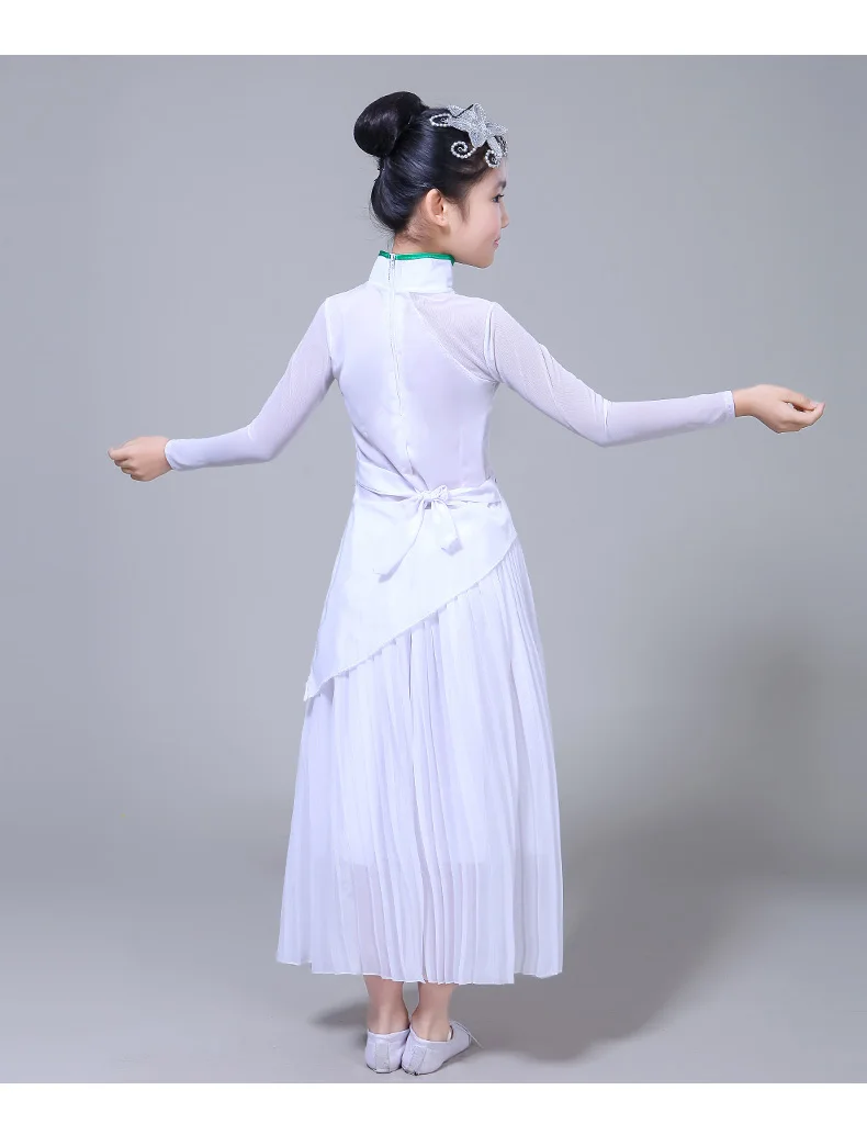 Hanfu новый стиль для девочек классический детский танцевальный костюм Yangko костюмы