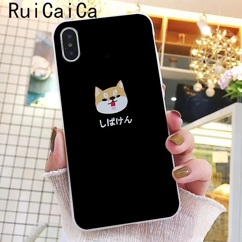 A8 Ruicaica Модный милый мультфильм Шиба ину собака на заказ фото мягкий чехол для телефона для iPhone 8 7 6 6S Plus 5 5S SE XR X XS MAX 10 чехол - Цвет: A8