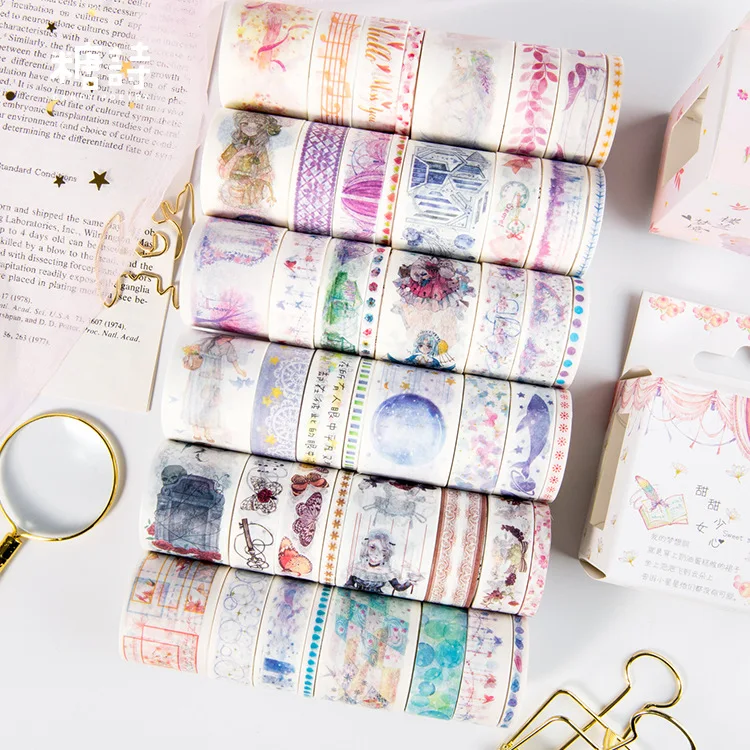 Клейкая лента для скрапбукинга сделай сам 8 шт./упак. | Канцтовары офиса и дома