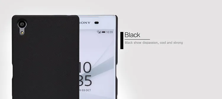 Для sony Xperia Z5 чехол NILLKIN суперматовый Чехол Жесткий Чехол для sony Z5 Чехол-сумочка для телефона с защитная пленка для экрана