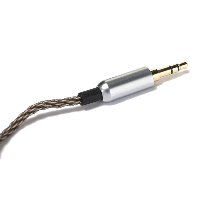 8 Share MMCX кабель для Shure SE215 SE535 SE846 UE900 наушники гарнитура с серебряным покрытием