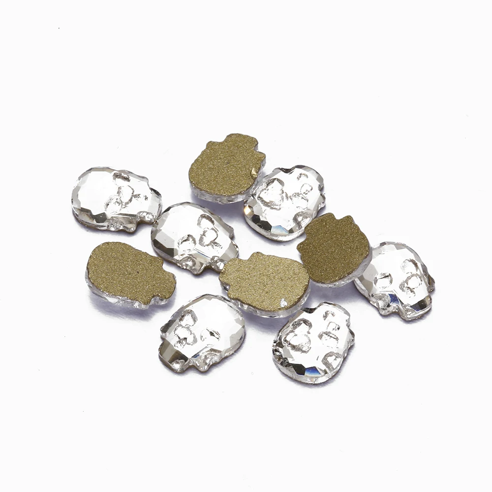 Кристалл 5 шт Flatback 6*8 мм дизайн головы черепа для скрапбукинга Искусство DIY