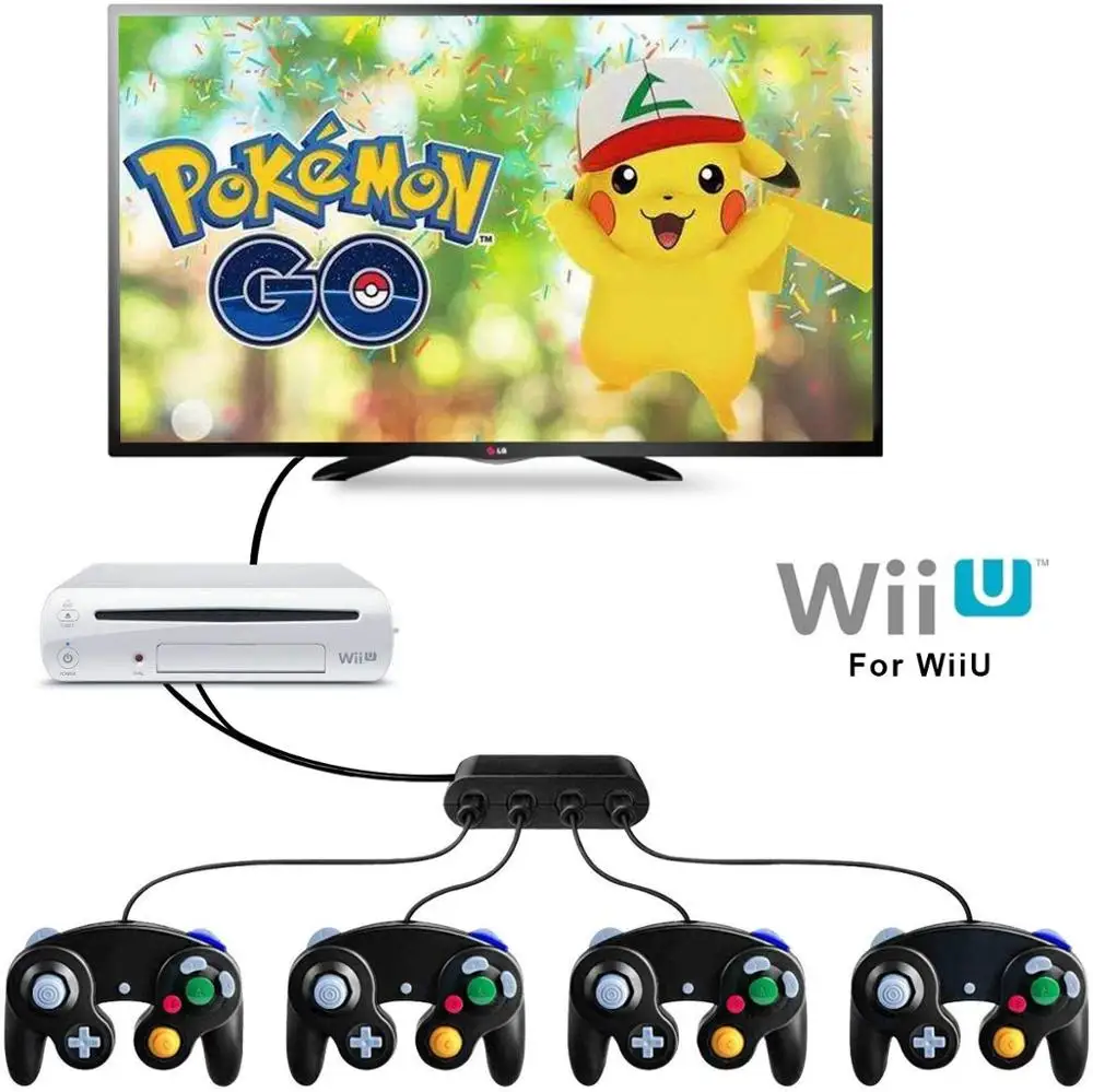 Адаптер контроллера KINGTOP USB для nintendo Switch & PC с 4 слотами Plug and Play не требуется