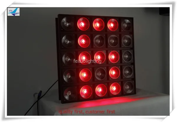 25 глаз Блиндер cob 25x30 Вт rgb 3 в 1 триколор 5x5 светодиодная матрица панель dmx
