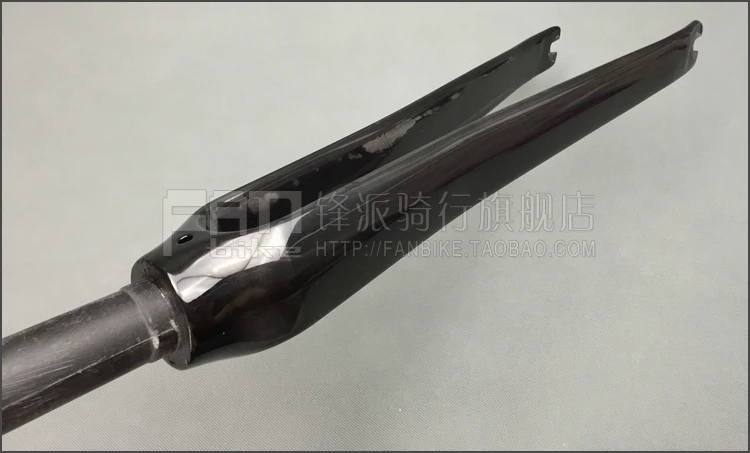 Велосипедная передняя вилка из углеродного волокна без логотипа 1/8 дюйма 28 6 мм