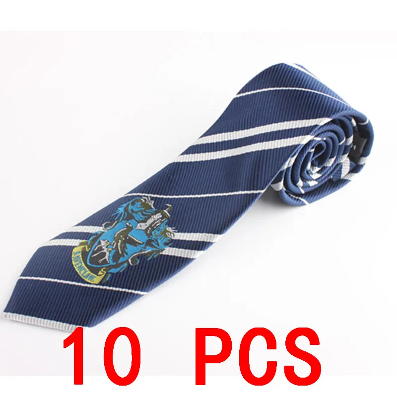 10 PCS Badge tie 10 шт/партия Гермиона шляпы галстук перчатки носки Гриффиндор Слизерин Hufflepuff Кепка Когтевран косплей костюм мужчины женщины шарф для мальчика, девочки - Цвет: 10 PCS Badge tie