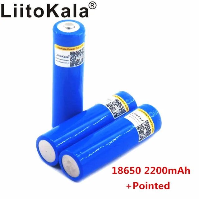 Новый литий-полимерный аккумулятор LiitoKala 18650 с емкостью 3 7 в 2200 мАч перезаряжаемый