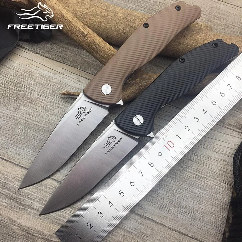 Складной нож FREETIGER FT801 420 ручка из нержавеющей стали и нейлона походный