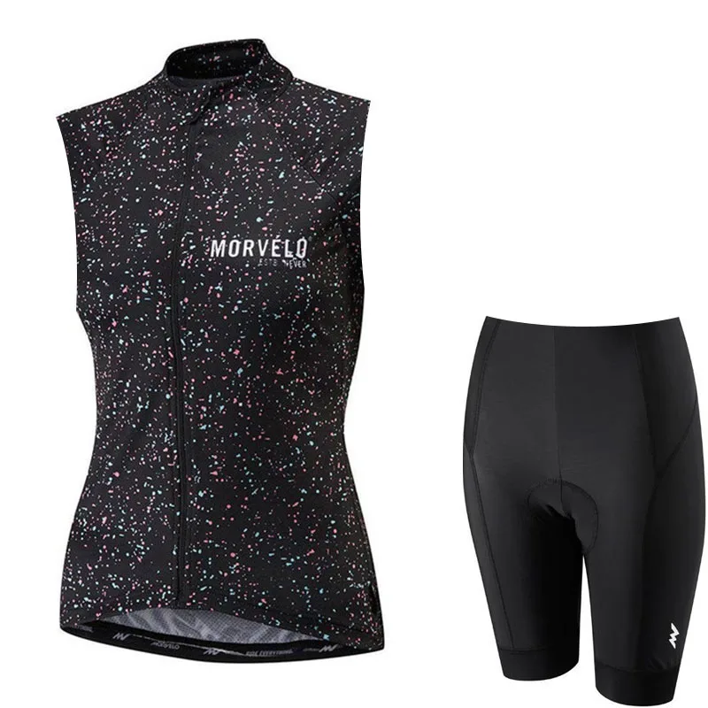 Morvelo Pro Велоспорт Джерси Набор летний женский гоночный велосипед одежда Maillot Ropa Ciclismo Uniformes без рукавов mtb велосипедная одежда