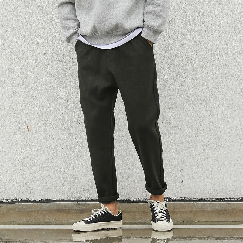 Chinism Военная классический Для мужчин Повседневное брюки шерсть и хлопок s