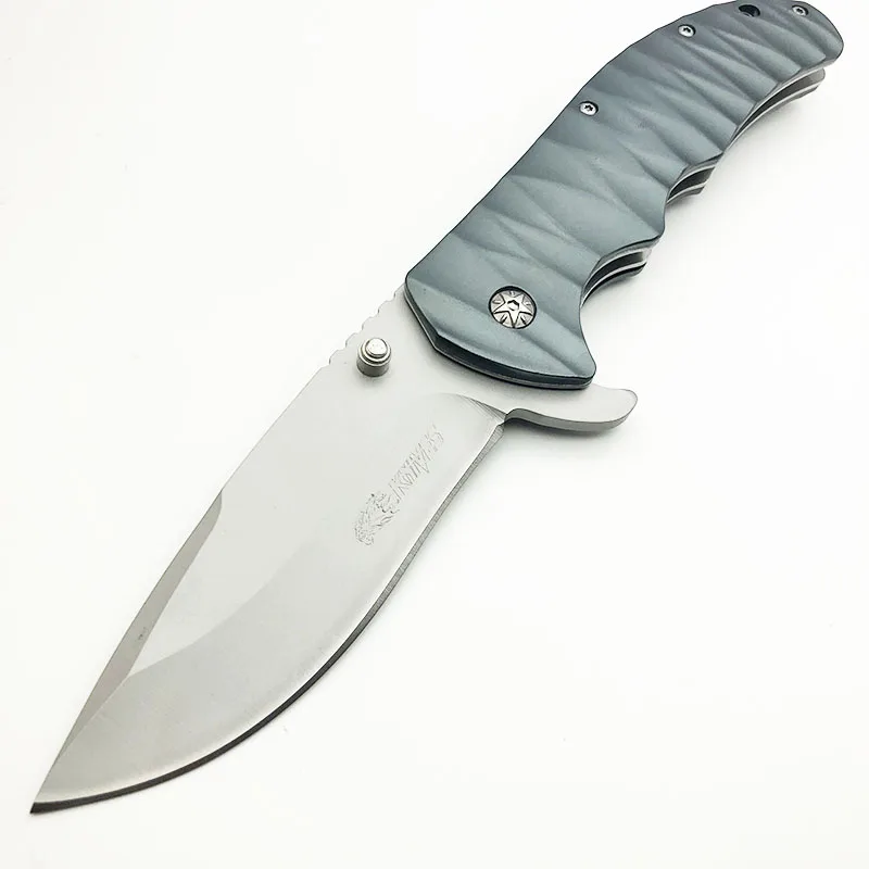 sliver SR SR630A складной карманный ножи 3Cr13 лезвие, с алюминиевой ручкой Открытый Отдых выживания тактический утилита EDC инструмент Bushcraft для шашлыков - Цвет: sliver