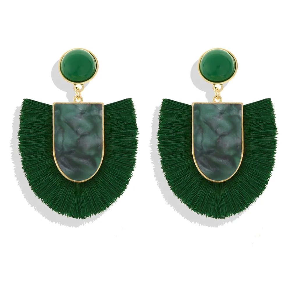 ZOSHI богемные этнические большие серьги с кисточками и бахромой 2019 Эффектные