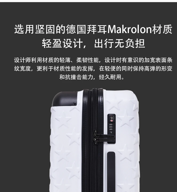 CARRYLOVE Прекрасный Бизнес-Чемодан 20/24/28 sizehigh качество модные ПК скользящий Чемодан фирменный туристический чемодан на вращающихся колесиках