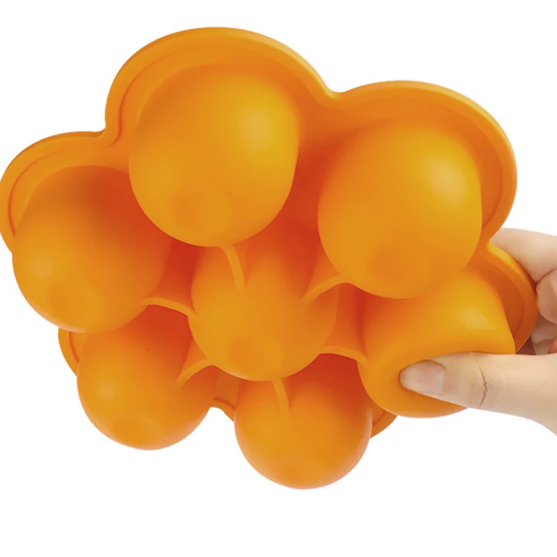 7 полость силиконовая форма для укуса яиц контейнер хранения еды детей