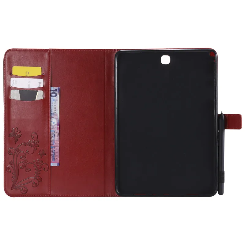 Wekays для samsung Tab A 9,7 T550 мультфильм бабочка кожаный чехол Funda для samsung Galaxy Tab A 9," T550 T555 чехол для планшета