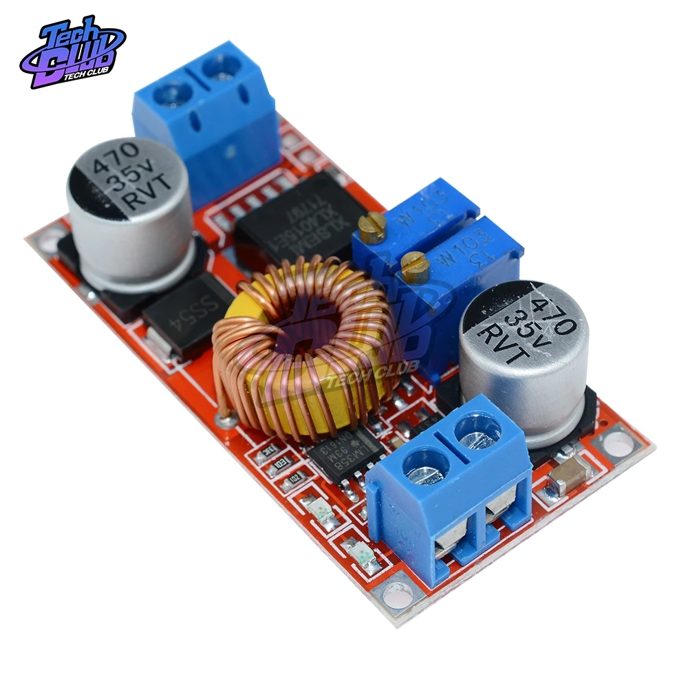 Регулируемая понижающая зарядная плата CC/CV макс. 5 А XL4015 модуль преобразователя