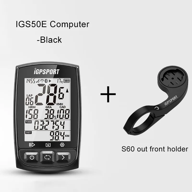 Group 1 Black I gps порт IGS50E gps компьютер Велоспорт ANT+ велосипед беспроводной компьютер цифровой спидометр одометр подсветка IPX6 Водонепроницаемый компьютер - Цвет: Group 1 Black