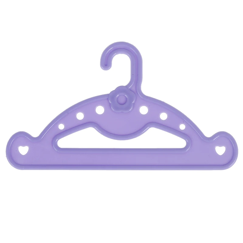 5 шт. аксессуары для кукол зеленые розовые фиолетовые пластиковые вешалки