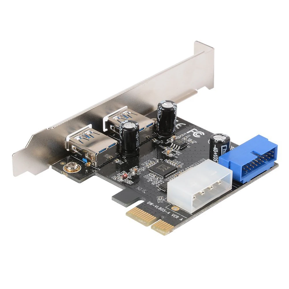 Рабочий стол PCI E USB 3 0 карты расширения с Интерфейс двойной Порты 20 контактный