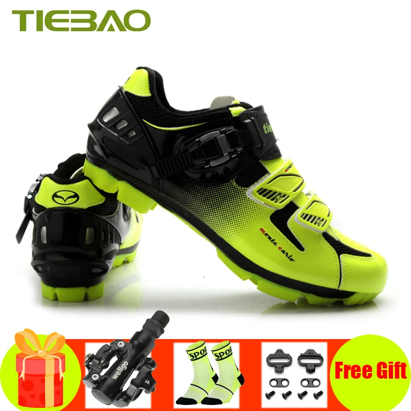 Tiebao Pro велосипедная обувь mtb spd педали для горного велосипеда мужские и женские sapatilha ciclismo самоблокирующиеся спортивные велосипедные кроссовки