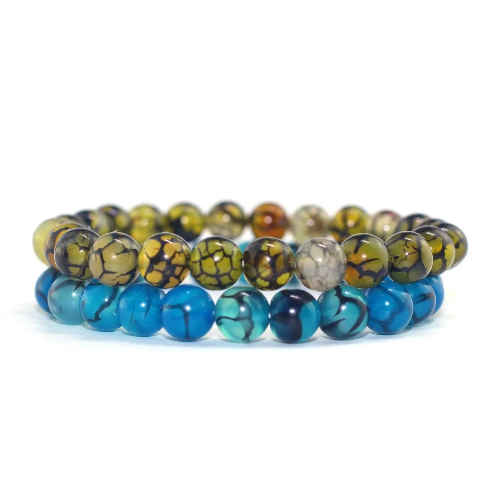 2 шт./компл. браслет из натурального камня мужские браслеты и ювелирные изделия