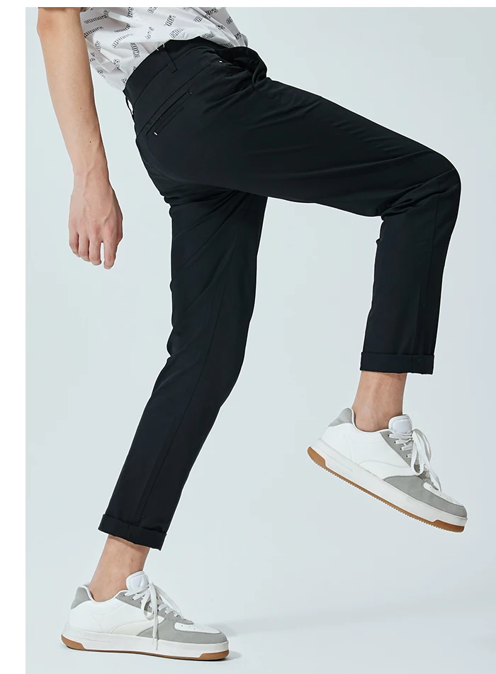 SEMIR повседневные брюки мужские летние новые Брендовые мужские брюки одноцветные прямые брюки корейский Молодежный тренд