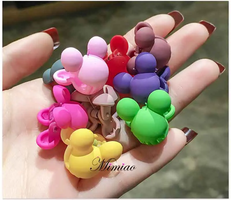 200 pcs Miki B 200 шт зажим для волос заколка со стразами; ; для маленьких девочек; маленькая Заколка-крабик милый Конфета цветной цветок заколки-клипсы зажим детская заколка для волос, аксессуары для волос - Цвет: 200 pcs Miki B