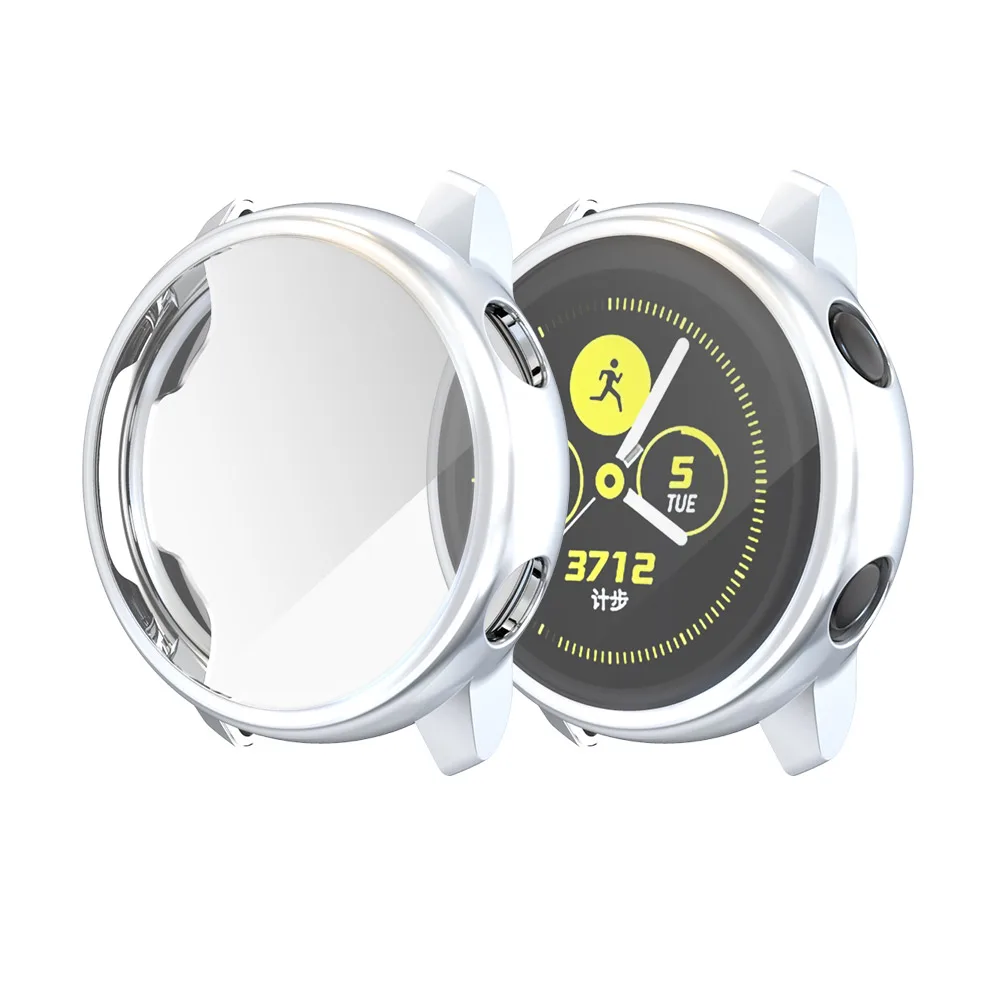 Защитный чехол с покрытием для Samsung Galaxy Watch Active Ультратонкий Мягкий силиконовый 40