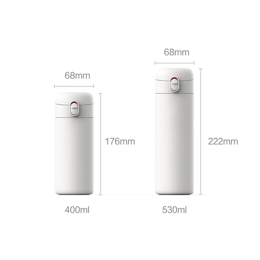Xiaomi Pinlo 400 мл/530 мл Питьевая Вакуумная чашка из нержавеющей стали холодная 6 часов колба для воды «Умная» бутылка с одной рукой на изоляционный замок