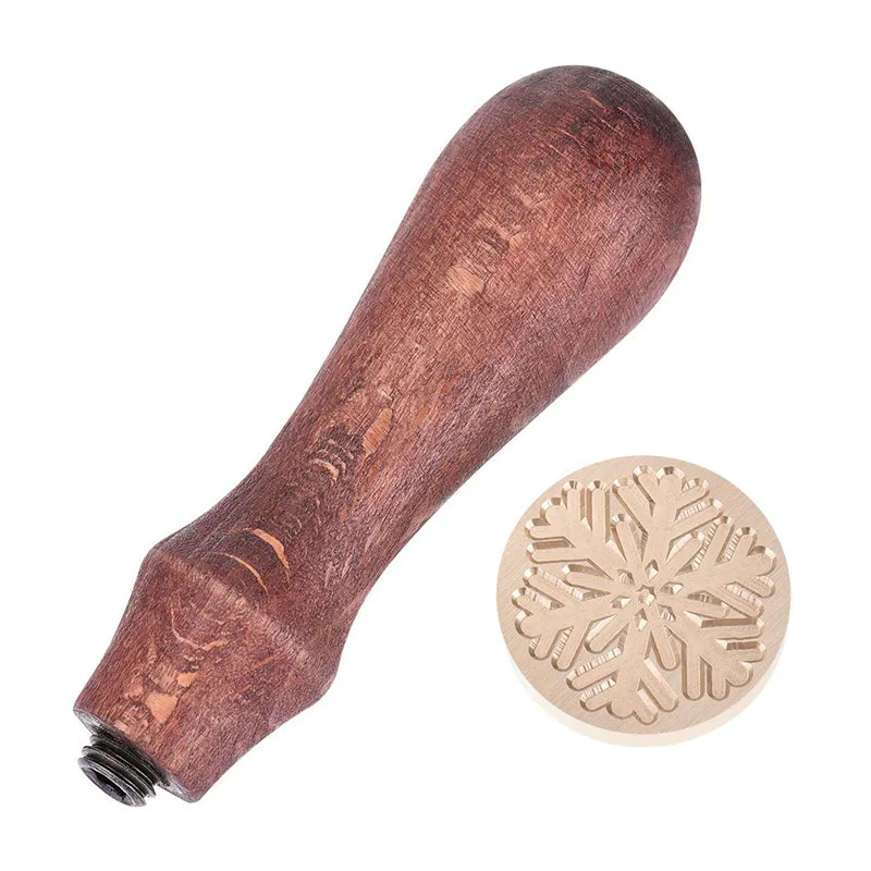 1 шт. рождественское восковое уплотнение в виде снежинок штамп ретро стиле