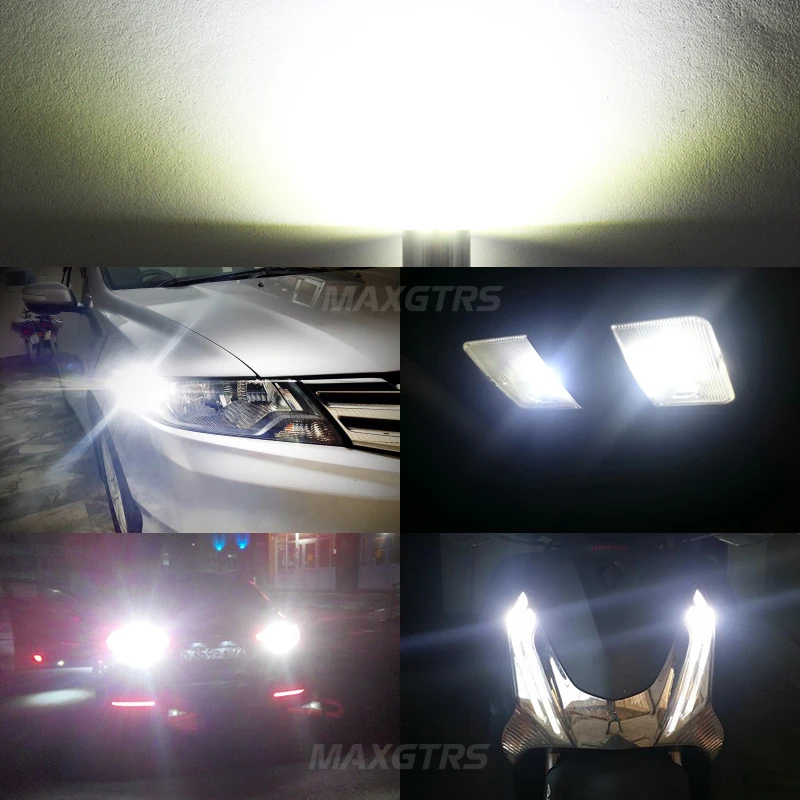 2X T10 194 W5W CREE Chip White 4 SMD 20 Вт с объективом Canbus без ошибок лампы DRL для салона