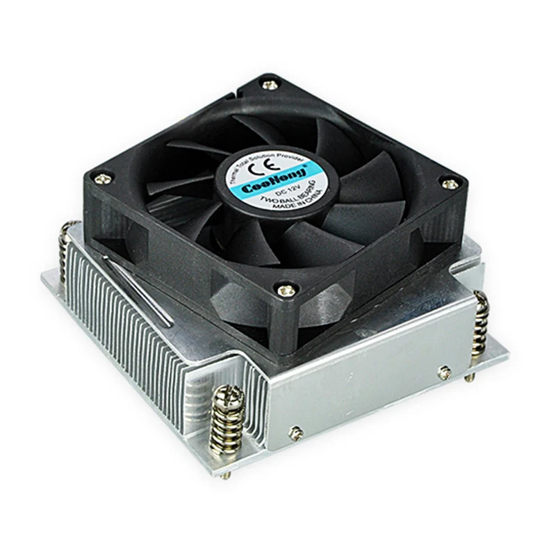 1U Вентилятор охлаждения с активным раствором Радиатор CPU кулер 1155 1156 зуб