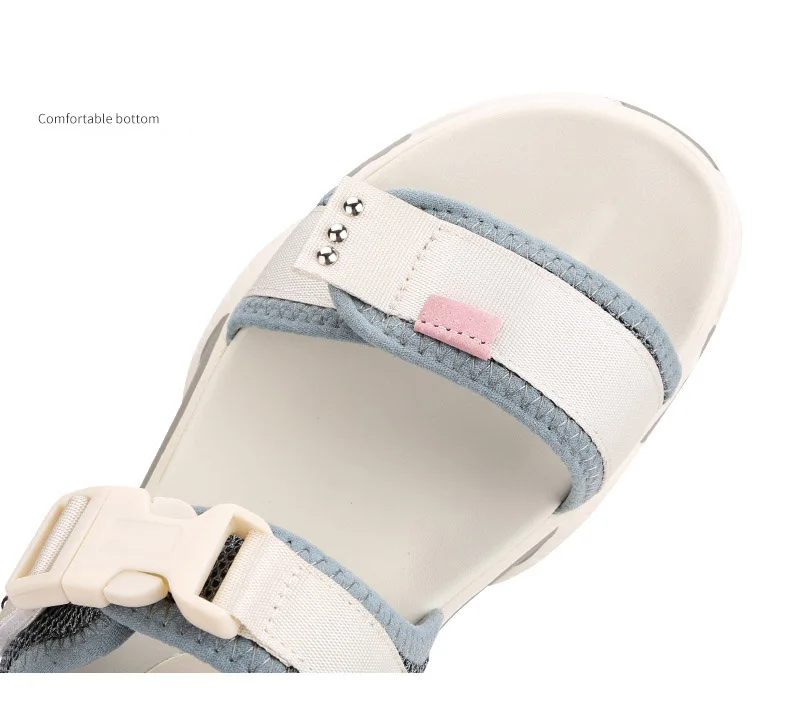 Sandalias mujer; коллекция года; белая обувь; женские сандалии на массивной платформе; zapatos de mujer; летние модные пляжные сандалии; женская обувь бежевого цвета