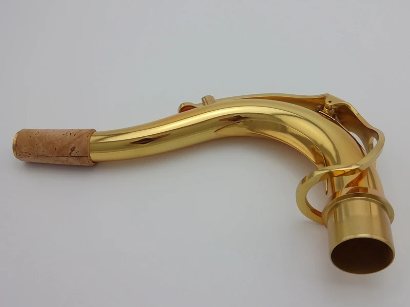 

Tenor saxophone curved neck drop B paint golden sachs repair parts.