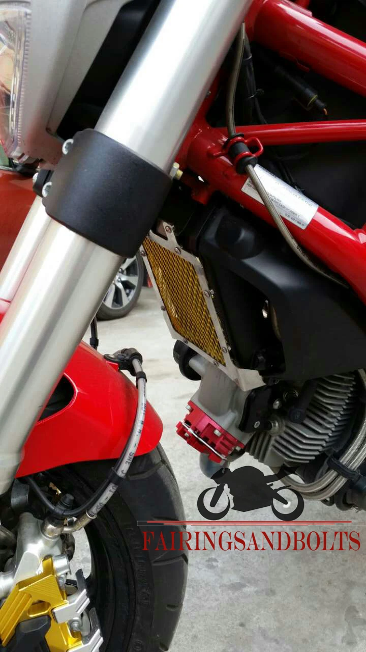 Для DUCATI MONSTER 696/796 2010-2014 Мотоцикл Решетка Радиатора Гвардии Крышка Новый Бренд |
