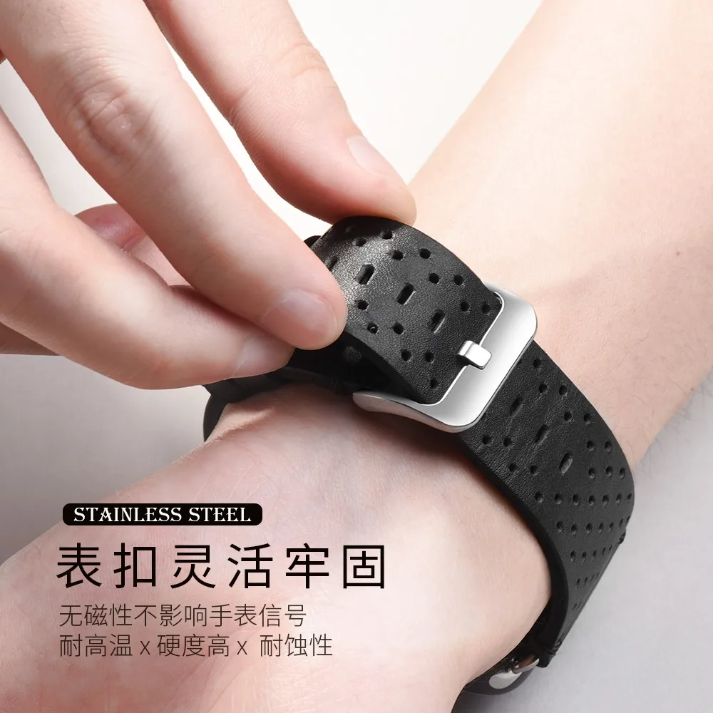 Новый HOCO коровьей ремешок для Apple Watch из натуральной кожи группа дышащий часы