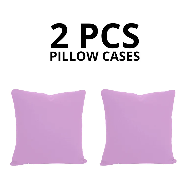 light purple 2 шт. дешевые эластичные декоративные наволочки для подушек наволочки для дивана домашний декор наволочки для подушек 40x40 см - Цвет: light purple