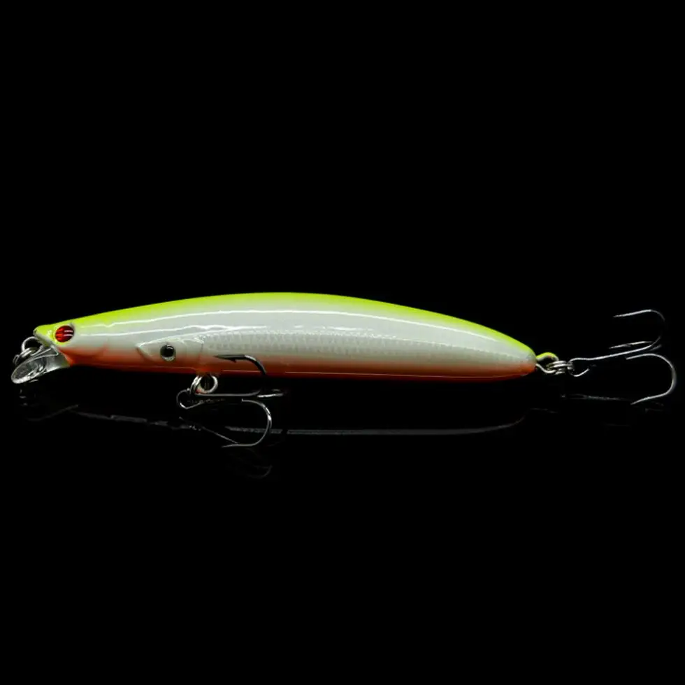 6pcs/lot 9cm 9.5g Plastic Minnow Artificial Hard Fishing Lure Laser Bait with 3D Eyes | Спорт и развлечения