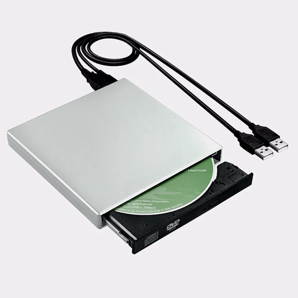 SOONHUA USB 2,0 портативный ультра тонкий внешний слот-в DVD-RW CD-RW CD DVD rom плеер привод писатель Rewriter горелки для ПК