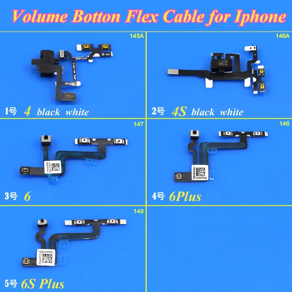 Запасные части для Apple iPhone 4 1 шт. сменные детали 6 6Plus 6S Plus аудиоразъем бесшумная