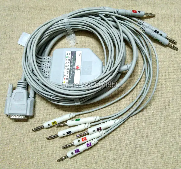 Eletrocardiograma Cardioline Ar600 4,7 k кабель ЭКГ 10 цельный кабель ЭКГ кабель типа "банан" 4,0 на терминал