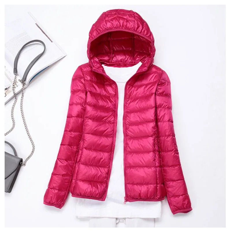 90% Пато Абахо chaquetas con capucha de manga калиенте abrigo Invierno mujeres ультра ligero femenino парка YRF001|Женские пуховики| |
