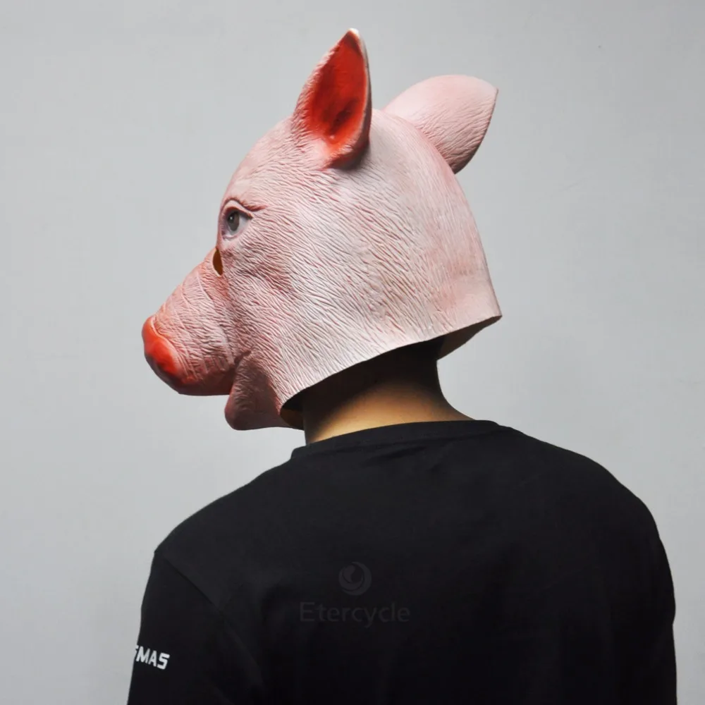 Страшная маска для взрослых животных латексные маски головы свиньи на Хэллоуин