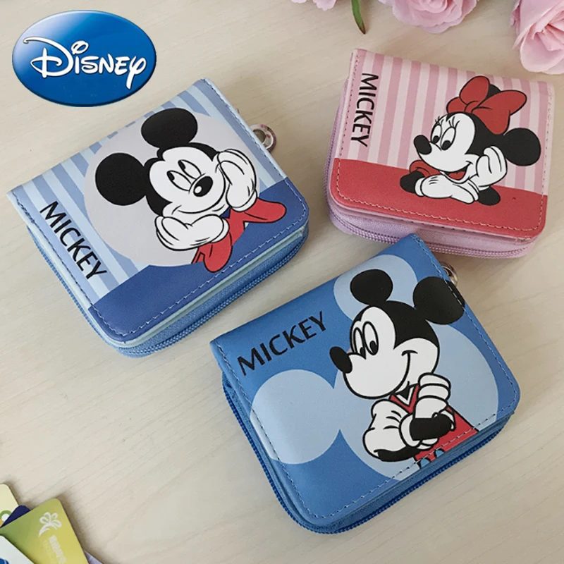 Женский кошелек Disney клатч с Микки Маусом для девочек и мальчиков отделением карт