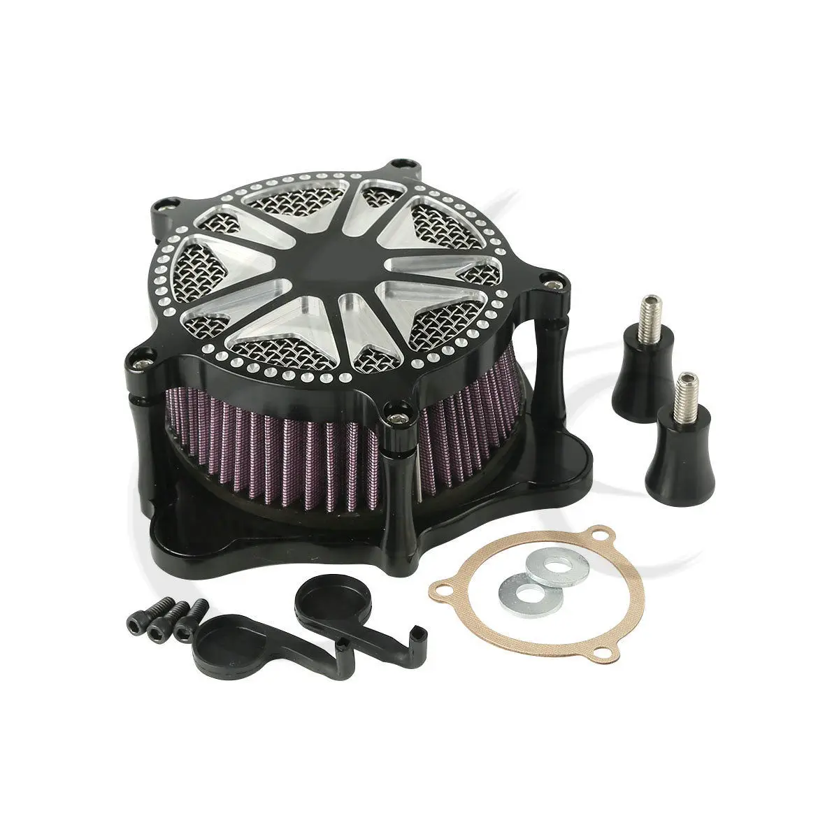 Motorcycle CNC Air Cleaner Intake Filter For Harley Touring Electra Street Glide Road King Ultra Limited FLHR FLHT FLHX 2008-16 |