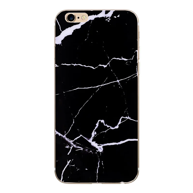 Чехол для iphone 7 мягкий силиконовый чехол с мраморным принтом Микки и Минни