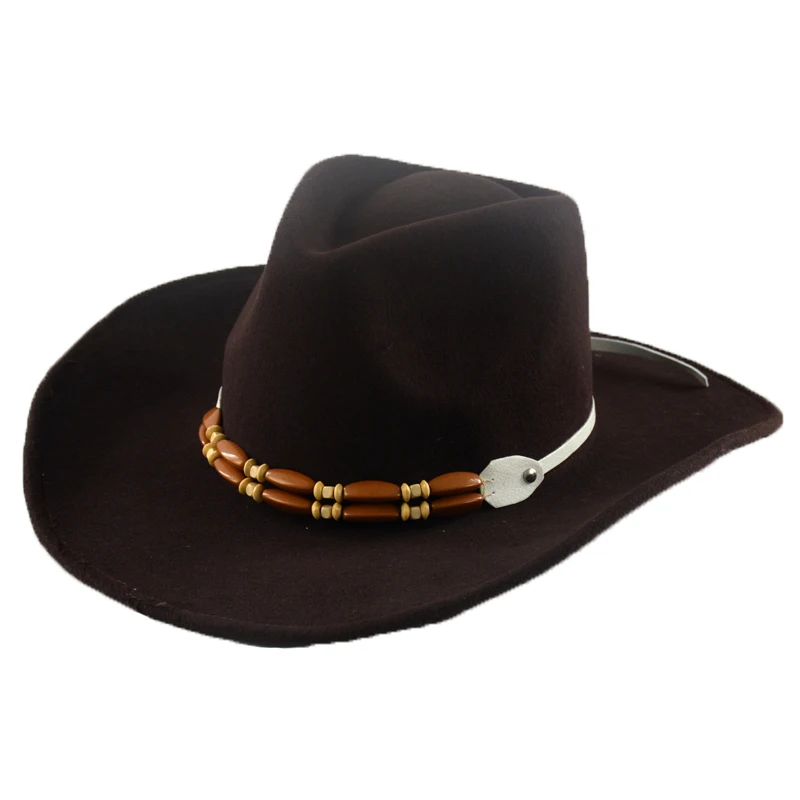 CCMHAT Black Cowboy Hats For Men Winter 100% Wool Casual Western Adults Cowboyhoed Solid Cowboys | Аксессуары для одежды