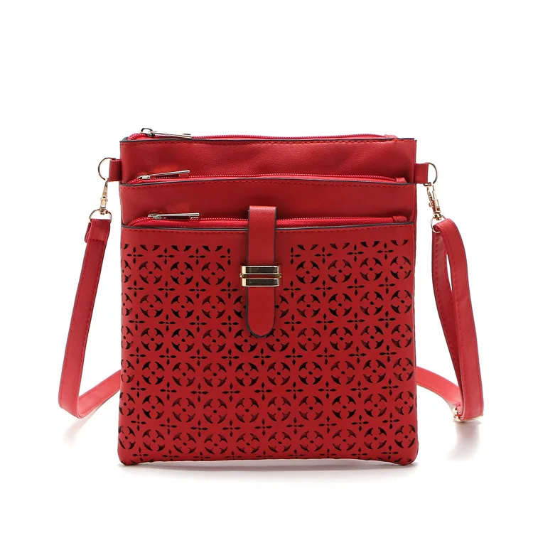 2016 Винтаж Женщин Сумка Выдалбливают Crossbody Сумки PU Кожа Бренд Посыльного Bolsas femininas