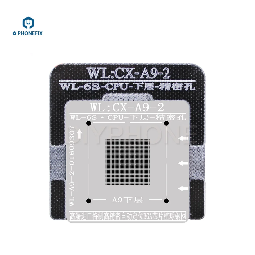 PHONEFIX WL BGA reball инструмент для iphone реболлинга трафарет для iphone 5s 6 6s 7 Plus Baseband NAND A7 A8 A9 A10 BGA reball жестяная сеть