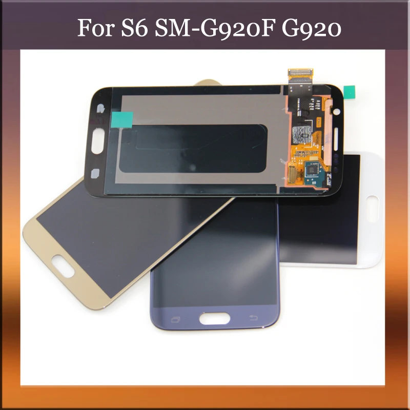 ЖК-дисплей Super AMOLED для Samsung GALAXY S6 G920 G920F с сенсорным экраном и дигитайзером в сборе